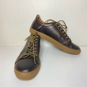 Thursday Boot Company Premier Low Top Brown Leather Lace Up Shoes Size 9.5 Cacao